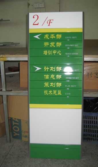 广东省会计学院标识牌-当前楼层功能牌