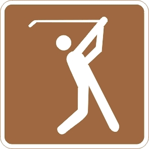 高尔夫场所标志牌