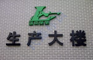 大楼金属字